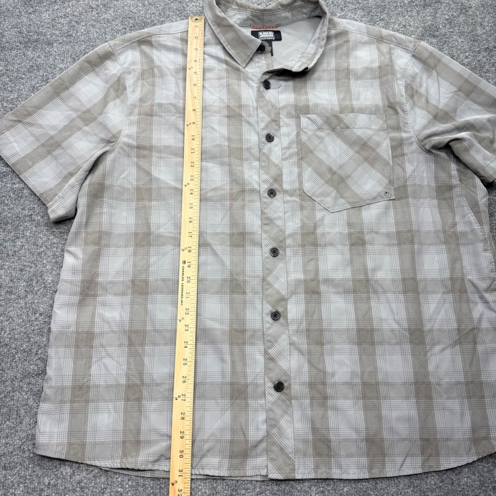 Alaskan Hardgear Duluth Trading Co Mens 2XL Plaid Short Sleeve Button Down Shirt - Picture 3 of 9